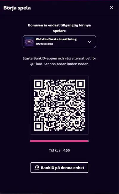 Epic Casino välkomstpaket och bonus på mobil